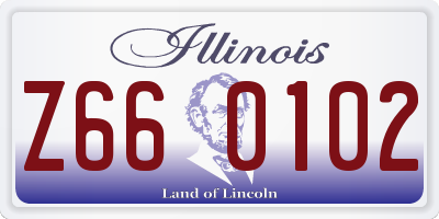 IL license plate Z660102
