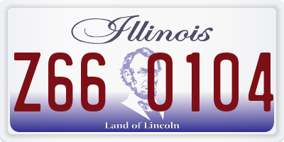 IL license plate Z660104
