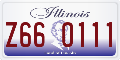 IL license plate Z660111