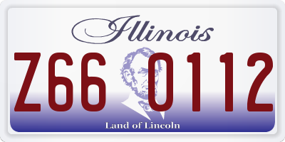 IL license plate Z660112