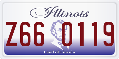 IL license plate Z660119