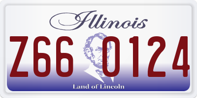 IL license plate Z660124