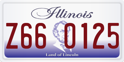 IL license plate Z660125