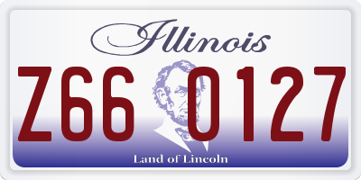 IL license plate Z660127
