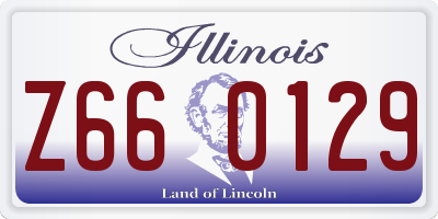 IL license plate Z660129