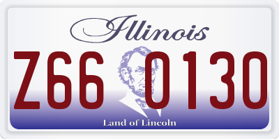 IL license plate Z660130