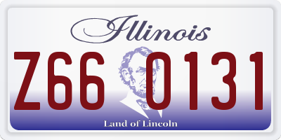 IL license plate Z660131