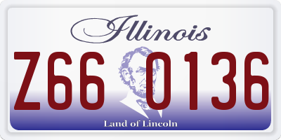 IL license plate Z660136