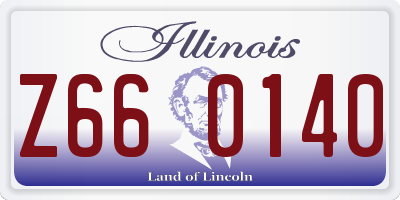 IL license plate Z660140