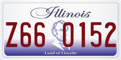 IL license plate Z660152