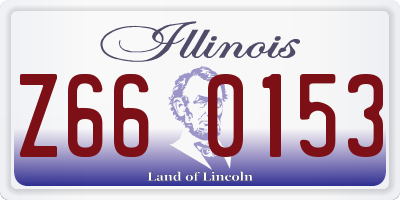 IL license plate Z660153