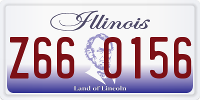 IL license plate Z660156