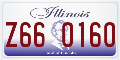IL license plate Z660160