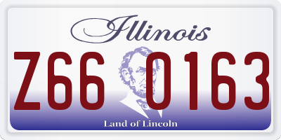 IL license plate Z660163