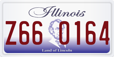 IL license plate Z660164