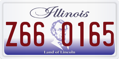 IL license plate Z660165