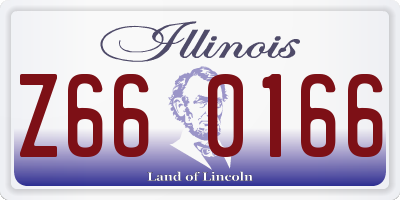 IL license plate Z660166