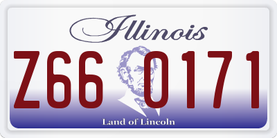 IL license plate Z660171