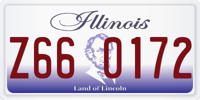 IL license plate Z660172