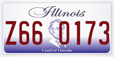 IL license plate Z660173
