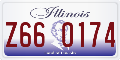 IL license plate Z660174
