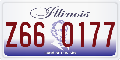 IL license plate Z660177