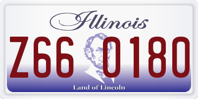 IL license plate Z660180