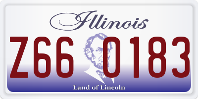 IL license plate Z660183