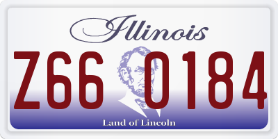 IL license plate Z660184