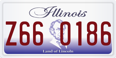 IL license plate Z660186