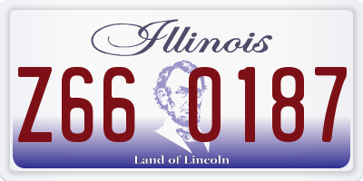 IL license plate Z660187
