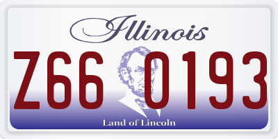 IL license plate Z660193