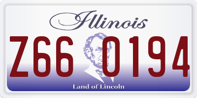IL license plate Z660194