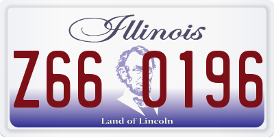 IL license plate Z660196