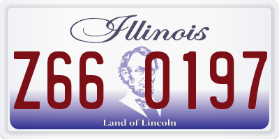 IL license plate Z660197