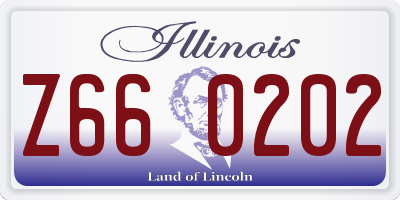 IL license plate Z660202