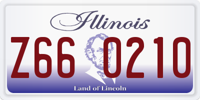 IL license plate Z660210