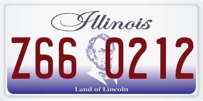 IL license plate Z660212