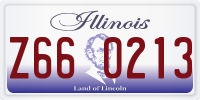 IL license plate Z660213