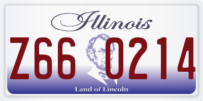IL license plate Z660214