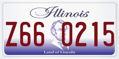 IL license plate Z660215
