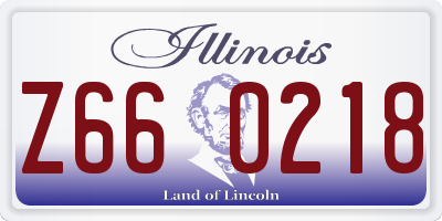 IL license plate Z660218