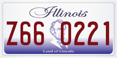 IL license plate Z660221