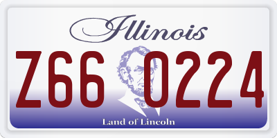 IL license plate Z660224