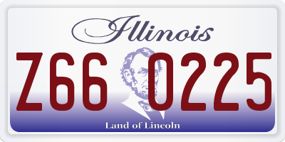 IL license plate Z660225