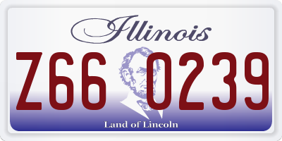 IL license plate Z660239