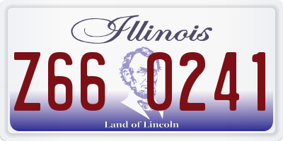 IL license plate Z660241