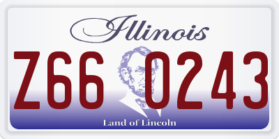 IL license plate Z660243