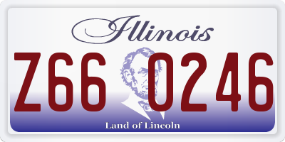 IL license plate Z660246