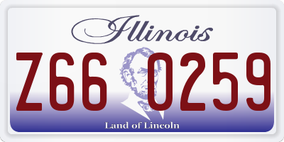 IL license plate Z660259